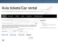 : Avia tickets/Car rental