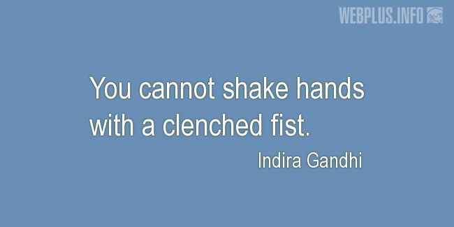 Quotes and pictures for Peace. «With a clenched fist» quotation with photo.