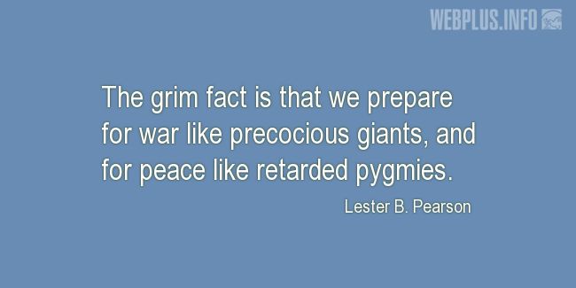 Quotes and pictures for War and peace. «Grim fact» quotation with photo.
