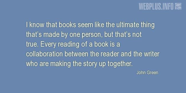 Quotes and pictures for About reading. «Making the story up together» quotation with photo.