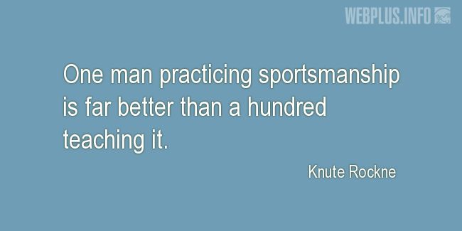 Quotes and pictures for About sport. «Far better» quotation with photo.