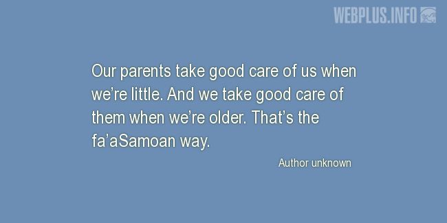 Quotes and pictures for Samoa. «Thats the faaSamoan way» quotation with photo.
