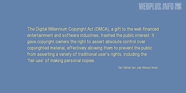 Quotes and pictures for Copyright. «DMCA» quotation with photo.