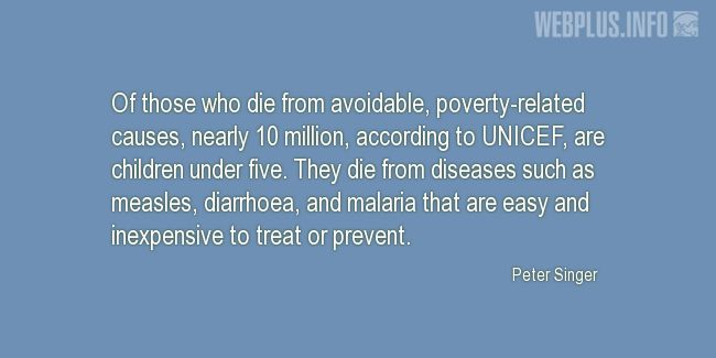 Quotes and pictures for Malaria. «Poverty-related causes» quotation with photo.