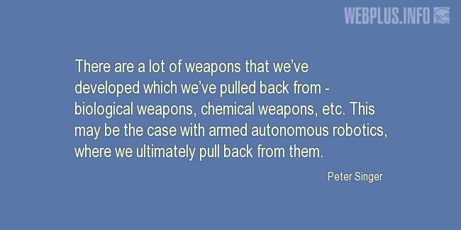 Quotes and pictures for Chemical Warfare. «A lot of weapons» quotation with photo.