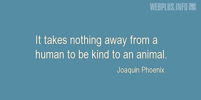 Quotes and pictures for Vegan. «It takes nothing away from a human» quotation with photo.