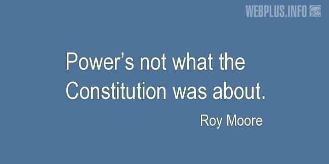 Quotes and pictures for Constitution. «Not what the Constitution was about» quotation with photo.
