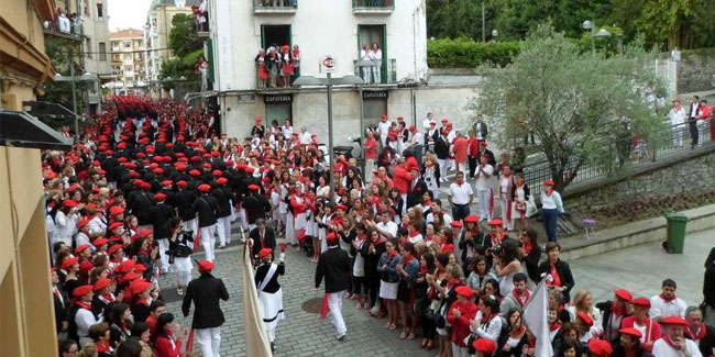 30 June - Parade in honor of Saint Martial in Irun, Spain 30 June - Parade in honor of Saint Martial in Irun, Spain