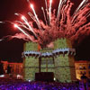 The beginning of the Fallas or the Festival of Fire in Valencia, Spain The beginning of the Fallas or the Festival of Fire in Valencia, Spain