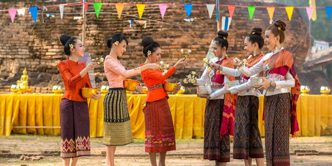 13 April - Thai New Year or Songkran in Thailand 13 April - Thai New Year or Songkran in Thailand