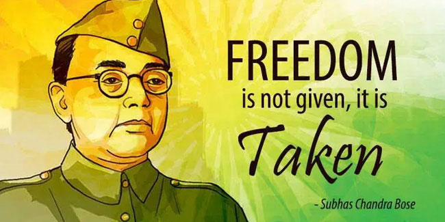 23 January - Netaji Subhas Chandra Bose's Jayanti