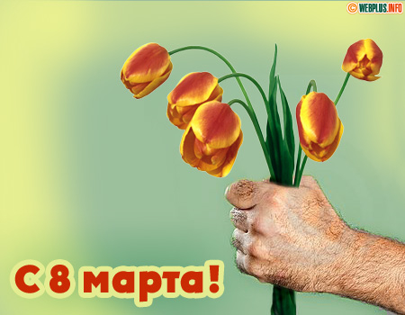 С утра готов к восьмому марта, я стараюсь