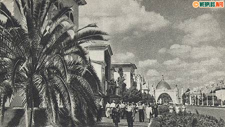 ВДНХ. Центральная аллея. (Москва 1954г. Летняя прогулка)