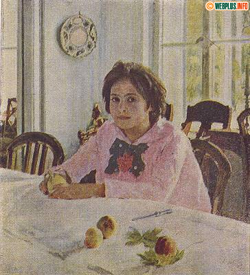 Девочка с персиками. (Москва 1954г.)