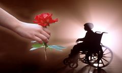 Любовь никогда не перестаёт. 
 День борьбы за права инвалидов. 
 Размер 1280 X 768