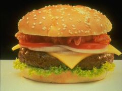 Гамбургер. 
 еда. 
 Размер 1024 X 768