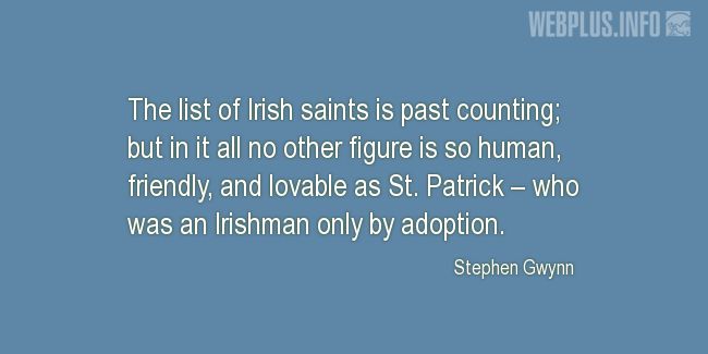 Quotes and pictures for St.Patricks Day quotations. «No other figure» quotation with photo.