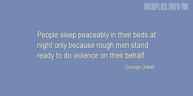 Quotes and pictures for Peace. «People sleep peaceably» quotation with photo.