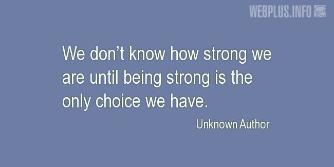 Quotes and pictures for Coping with disease. «We dont know» quotation with photo.