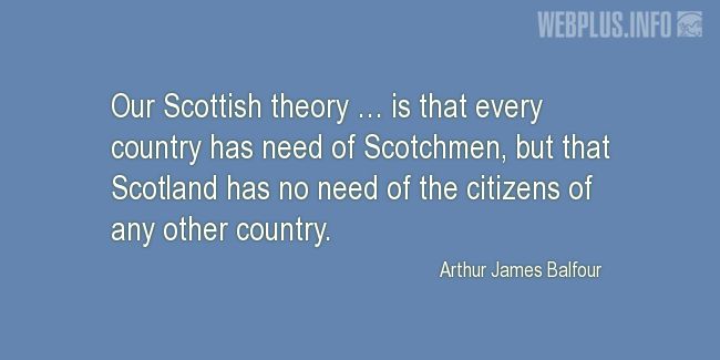 Quotes and pictures for Tartan. «Our Scottish theory» quotation with photo.