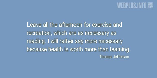 Quotes and pictures for Health and exercise. «Health is worth more» quotation with photo.