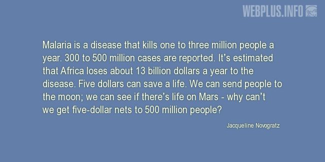 Quotes and pictures for Malaria. «Why cant we?» quotation with photo.