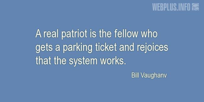 Quotes and pictures for Driving (Funny). «A real patriot» quotation with photo.