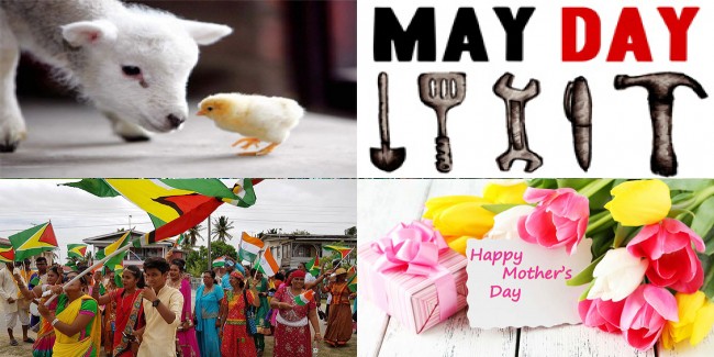 Holiday Calendar for Guyana for 2024-2025 year in May