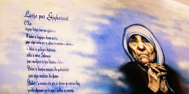 5 September - Mother Teresa Day or Saint Teresa Sanctification Day in Albania