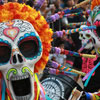 Празднование Эль-Диа-де-лос-Муэртос или второй день мертвых в Мексике