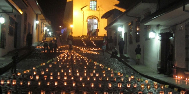7 December - Day of the Little Candles in Colombia