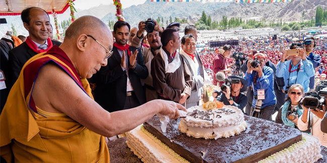 6 July - Birthday of the Dalai Lama XIV