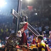 The solemn procession around the Basilica of the Black Nazarene in Manila