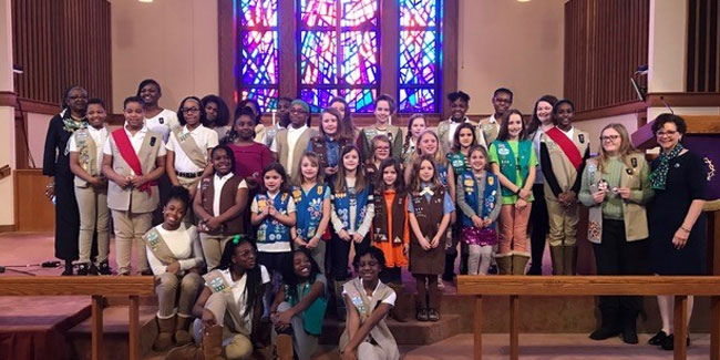 9 February - Scout Sunday in the United Methodist Church and the Presbyterian Church