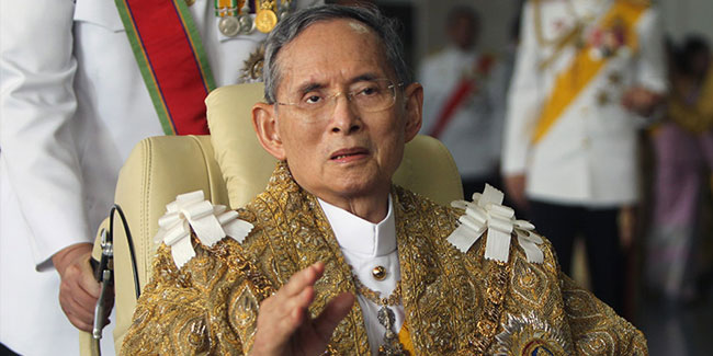 13 October - King Bhumibol Adulyadej Memorial Day in Thailand