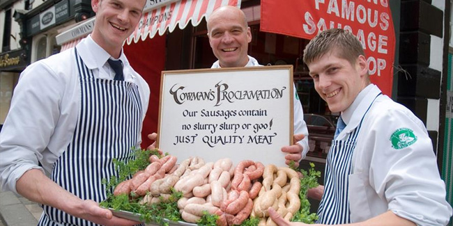 5 January - Sausage Day in Clitheroe, Lancashire, UK