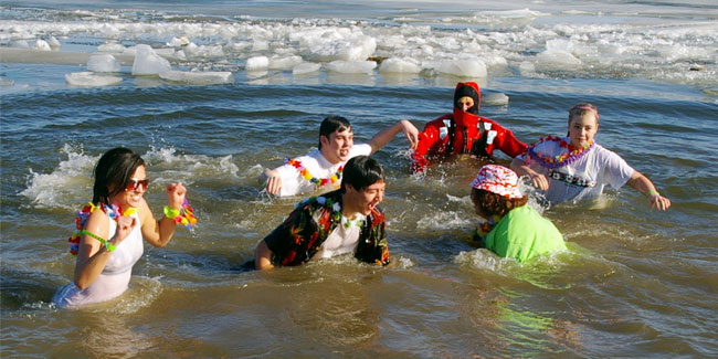 1 January - Polar Bear Swim Day or Polar Plunge Day